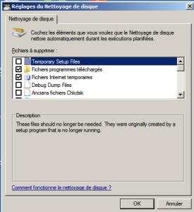 Windows serveur nettoyeur de disque