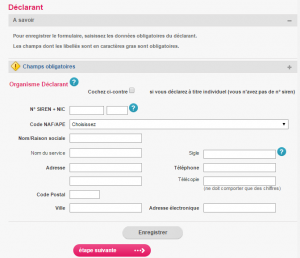 Déclaration CNIL